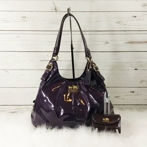 Coach Madison Patent Leather Maggie Set